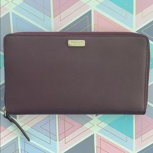Kate Spade Large Burgundy Wallet